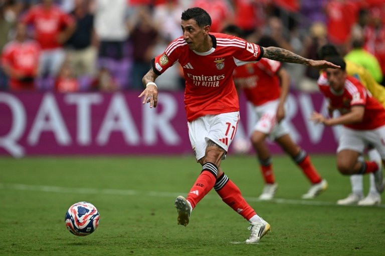 Angel Di Maria scored twice from the penalty spot against Auckland City on Friday. AFP